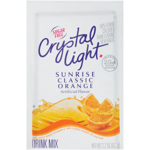CRYSTAL LIGHT Single Serve Sugar-Free Sunrise Orange Powdered Mix, 1.8 oz. Packet (Pack of 12) image