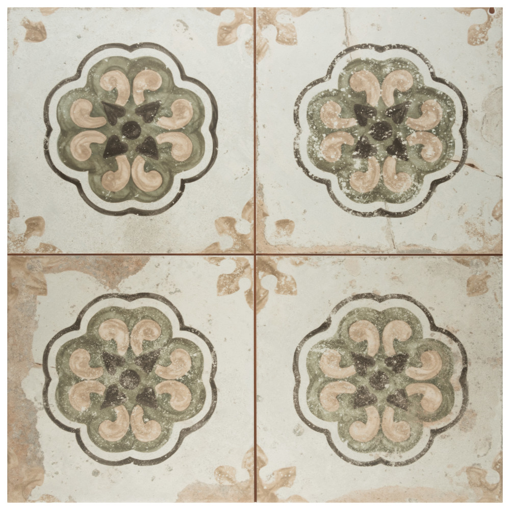 Kings Porto Flavia 17-5/8 in. x 17-5/8 in. Ceramic Floor and Wall Tile