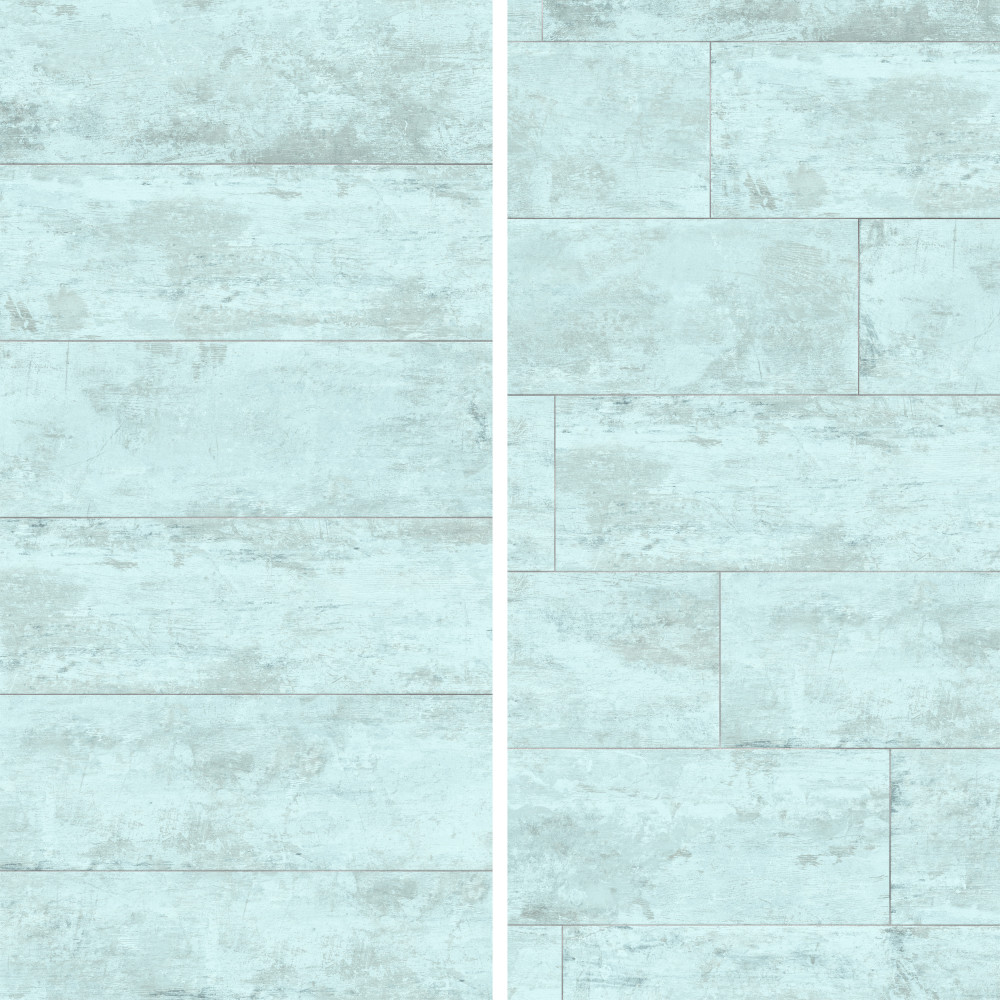 Habanera Azul 11-7/8 in. x 35-1/2 in. Ceramic Wall Tile