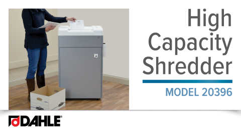 <big><strong>Dahle 20396 </strong></big><br>High Capacity Shredder