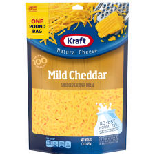 Kraft Mild Cheddar Shredded Cheese, 16 oz Bag