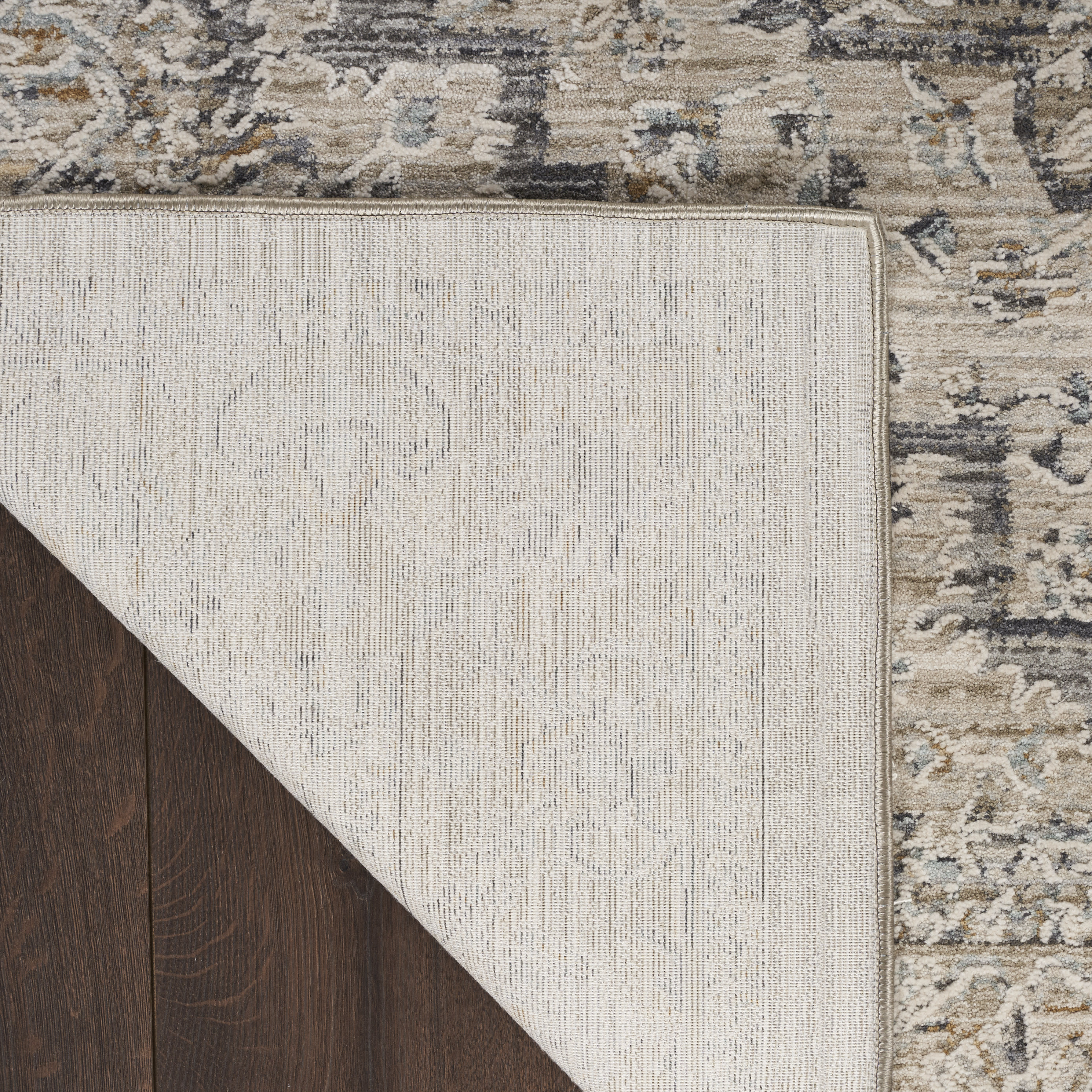 Nourison Lynx 2'3" x 12' Ivory Taupe Vintage Indoor Rug