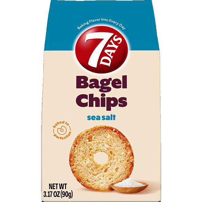 7Days Bagel Chips, Sea Salt, 3.17oz
