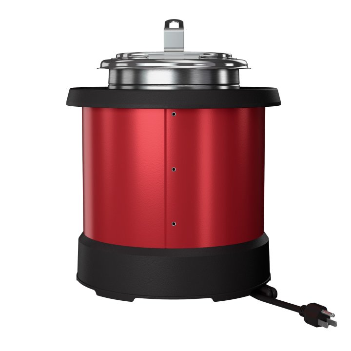 4-quart 120-volt countertop induction rethermalizer in red