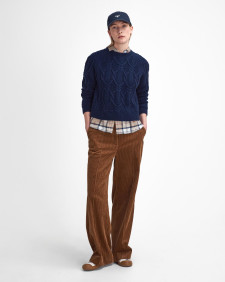 Elisha Cable-Knit Crew Neck Jumper 