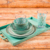 Dot Dot 20 ounce Highball Glass, Mint, 6-piece set