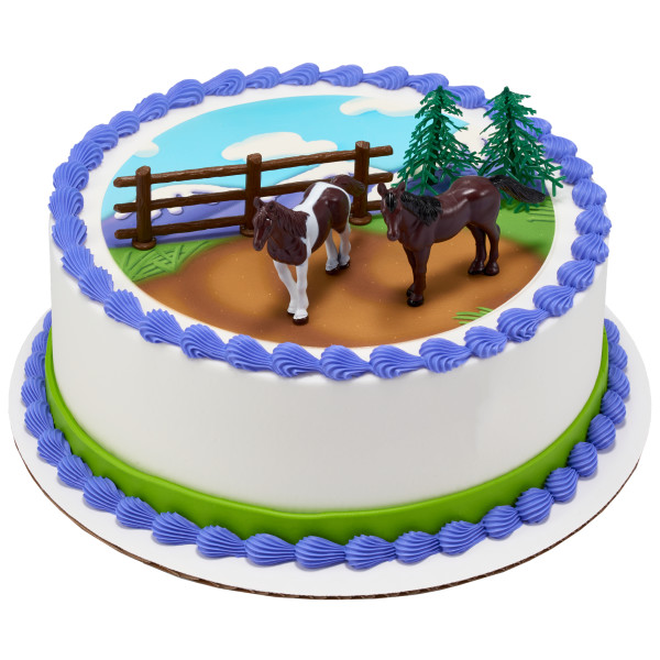 Horses PhotoCake® Edible Image® DecoSet® Background