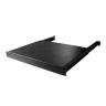 Heavy Duty Shelf with Adjustable Depth Rear Mounting Brackets Steel Vented 20.73 in. D Black