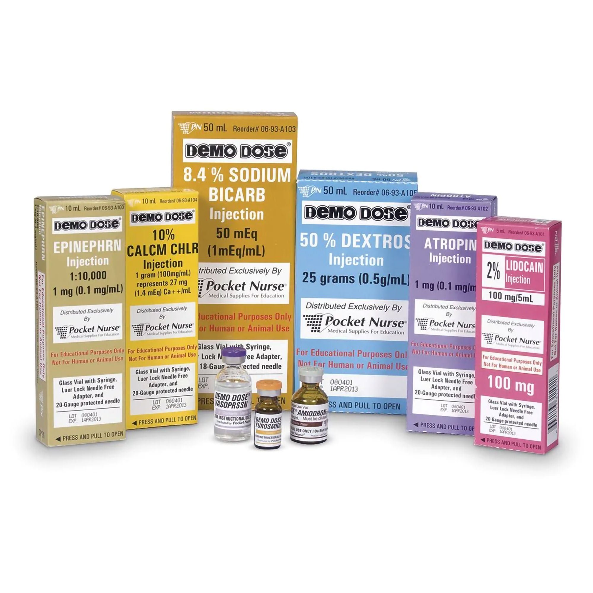 Nasco Healthcare TRAINER, DEMO DOSE CODE DRUG II BUNDLE COMPLETE SET