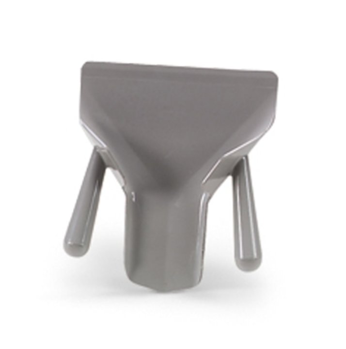 Plastic curly fry scoop with dual handles