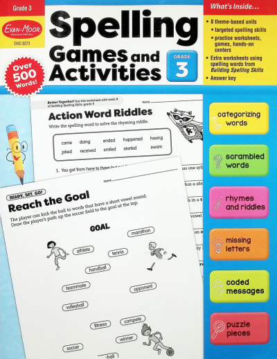 Spelling Games and Activities, Grade 3