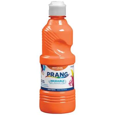 Prang Washable Tempera Paint, Orange, 16 Oz., 1 Count