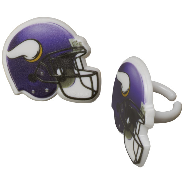 NFL Team Helmet Cupcake Rings