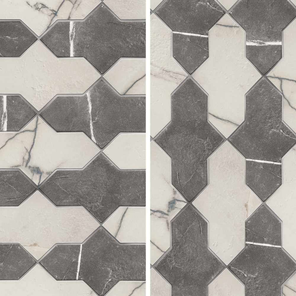 Istanbul Shield Checker 4-3/4 in. x 8-1/4 in. Porcelain Floor and Wall Tile