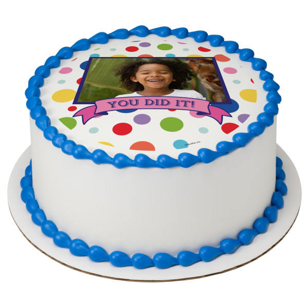 You Did It! PhotoCake® Edible Image® Frame