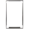 Single stainless steel angled adapter plate