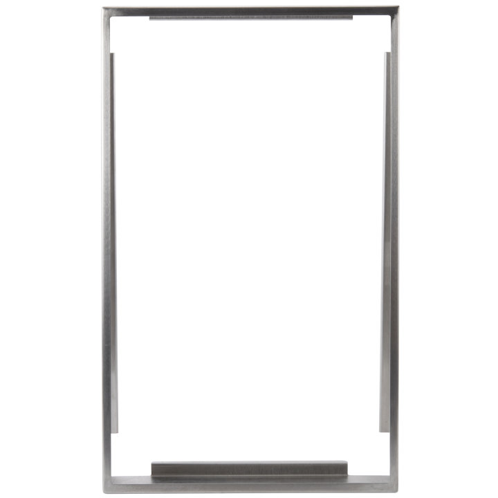 Single stainless steel angled adapter plate