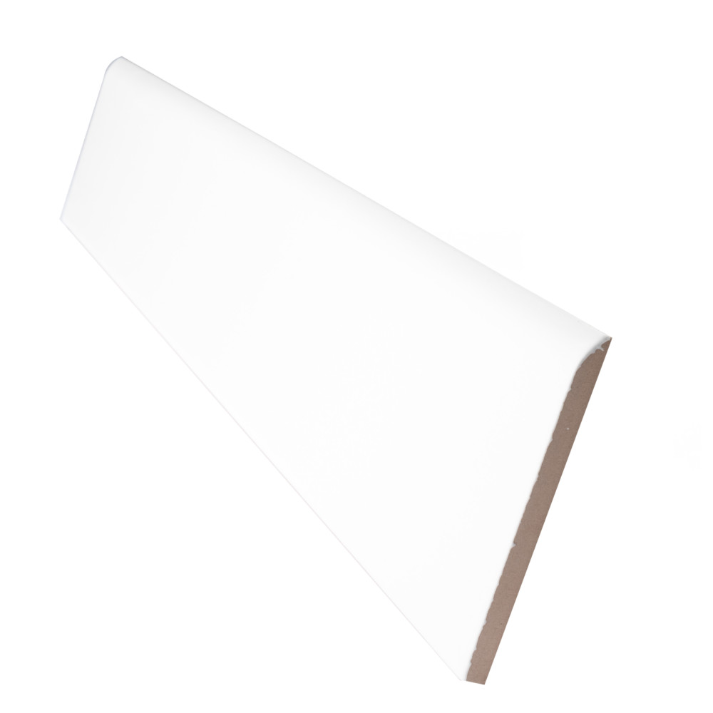 Battiscopa Matte White 3-1/8 in. x 17-3/4 in. Ceramic Wall Trim