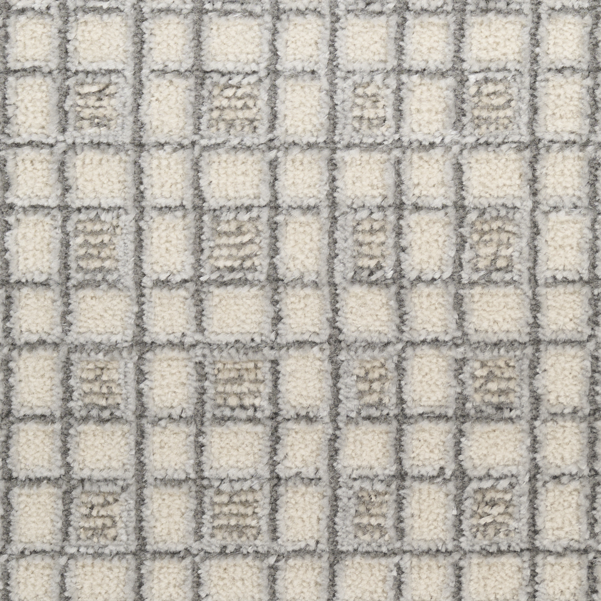 Nourison Nordic 2' x 3' Ivory Grey Modern Indoor Rug