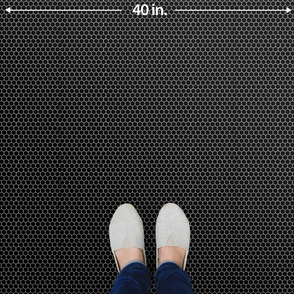 Colmena Hex Matte Carbon 11-1/2 in. x 11-5/8 in. Porcelain Mosaic Tile