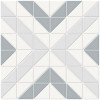 Studio Light Sky Mix 10×10 Cubic Pattern Mosaic Matte