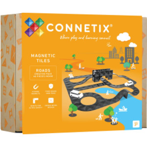 Magnetic Tiles Creative Roads Pack, 48 Pieces