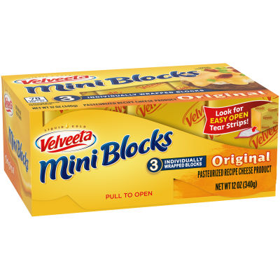 Velveeta Original Cheese Mini Blocks, 3 ct Blocks