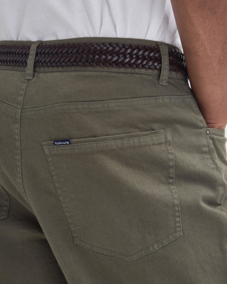 Washed Stretch Regular Trousers