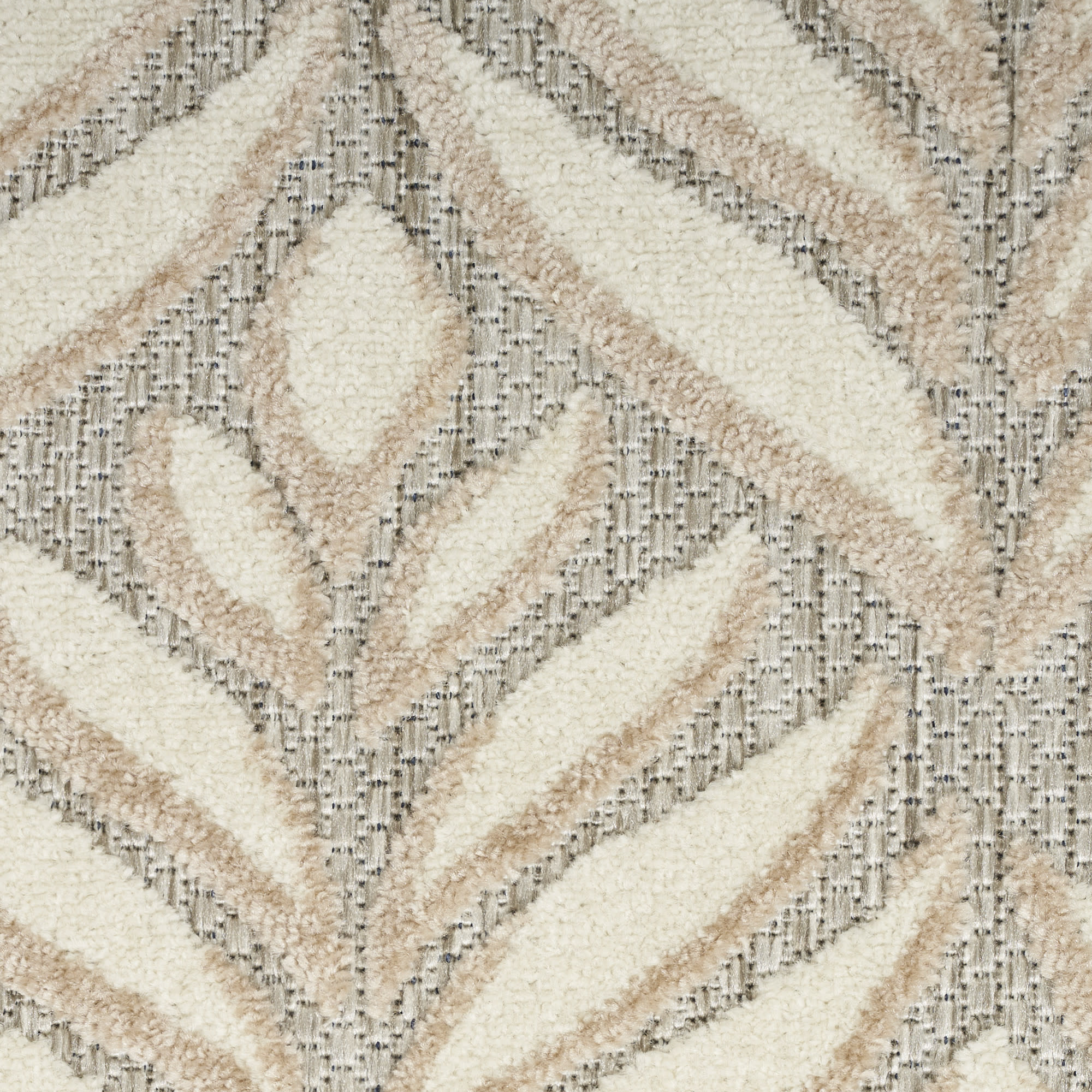 Nourison Aloha 7' x 10' Ivory Grey Tropical Rug