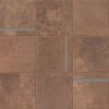 Alchemy Copper 4×4 Glass Mosaic Matte with Glass Rods