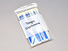 Reclosable Bag LK® Clear Line 4 X 6 Inch LDPE Clear / White Block Zipper Closure