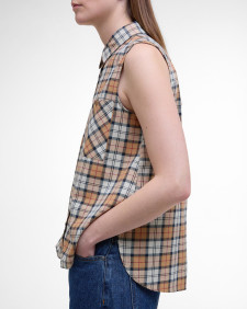 Bredon Sleeveless Shirt Hessian Tartan