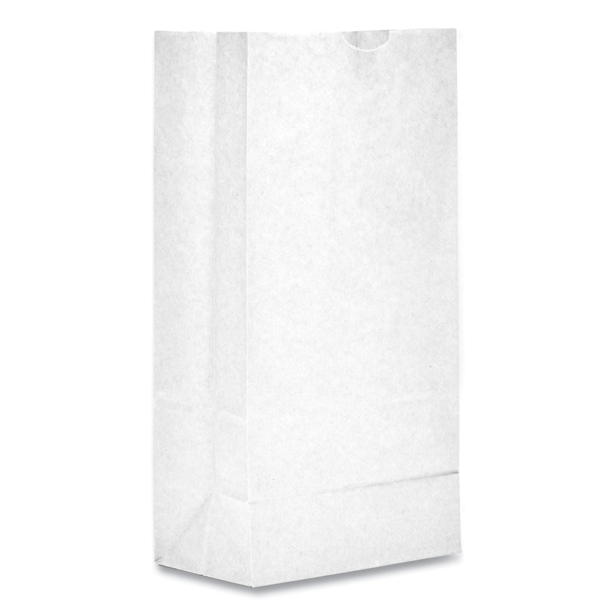 White Paper Bag, 4.17 x 6.13 x 12.44 Inch