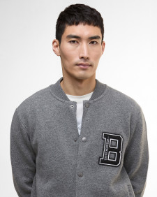 Letterman Knitted Bomber Jacket 