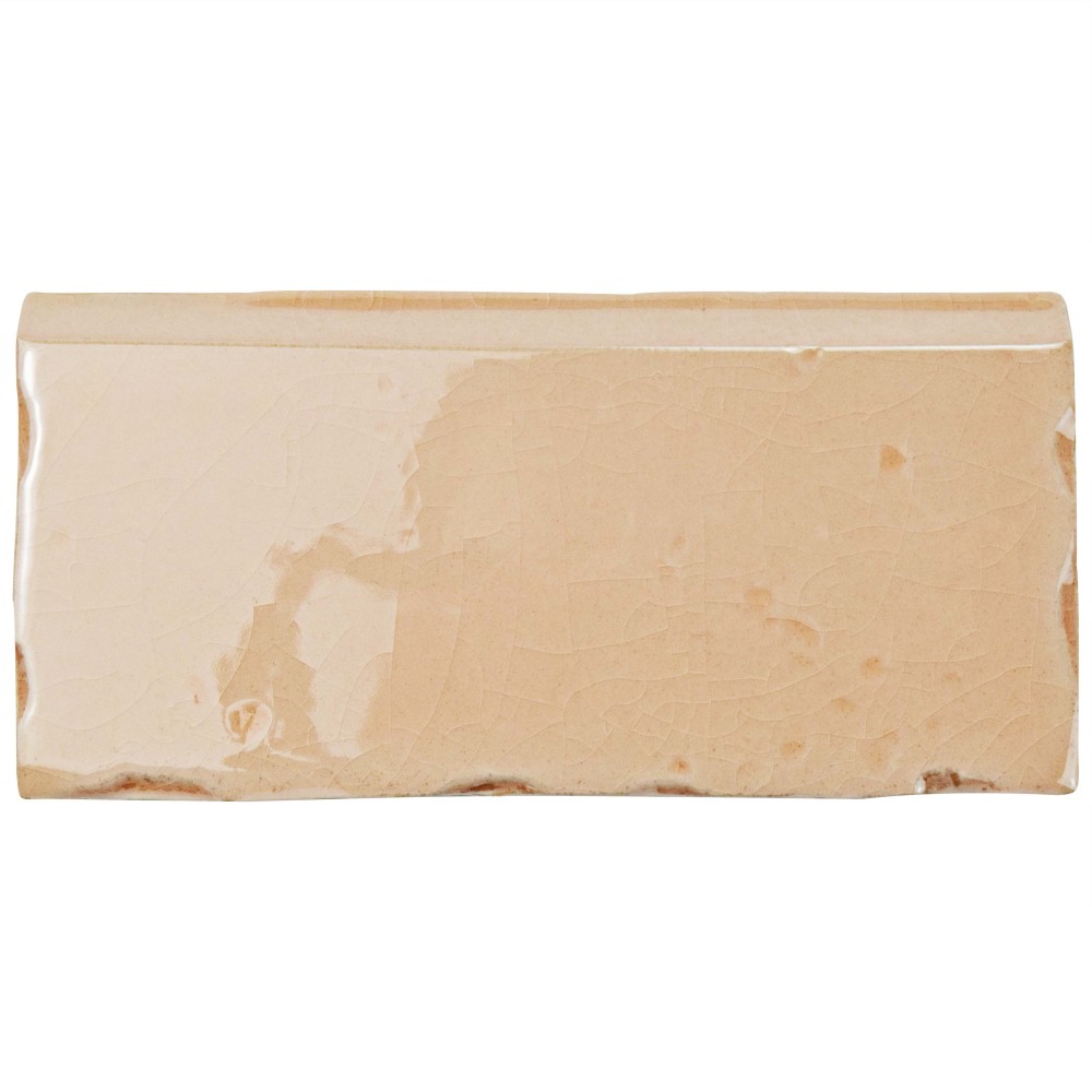Novecento Zocalo Canela 2-1/2 in. x 5-1/8 in. Ceramic Wall Trim