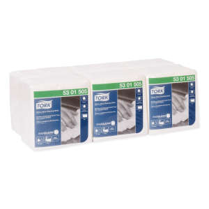 Tork, Heavy Duty, 1 ply, 12.60"x13.00", Nonwoven Fabric, Industrial Wipers, White
