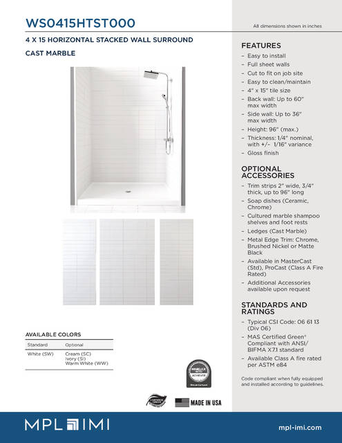 Technical Drawing — Mpl Imi Ws0415htst000 Techdata