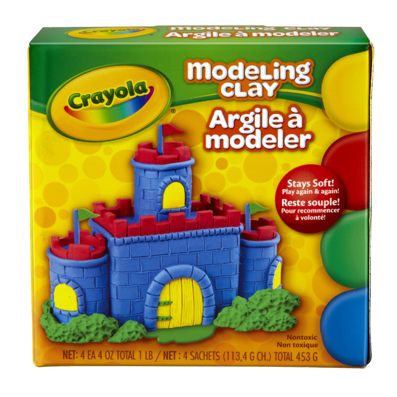 Modeling Clay, 4 Colors, 1 Pound