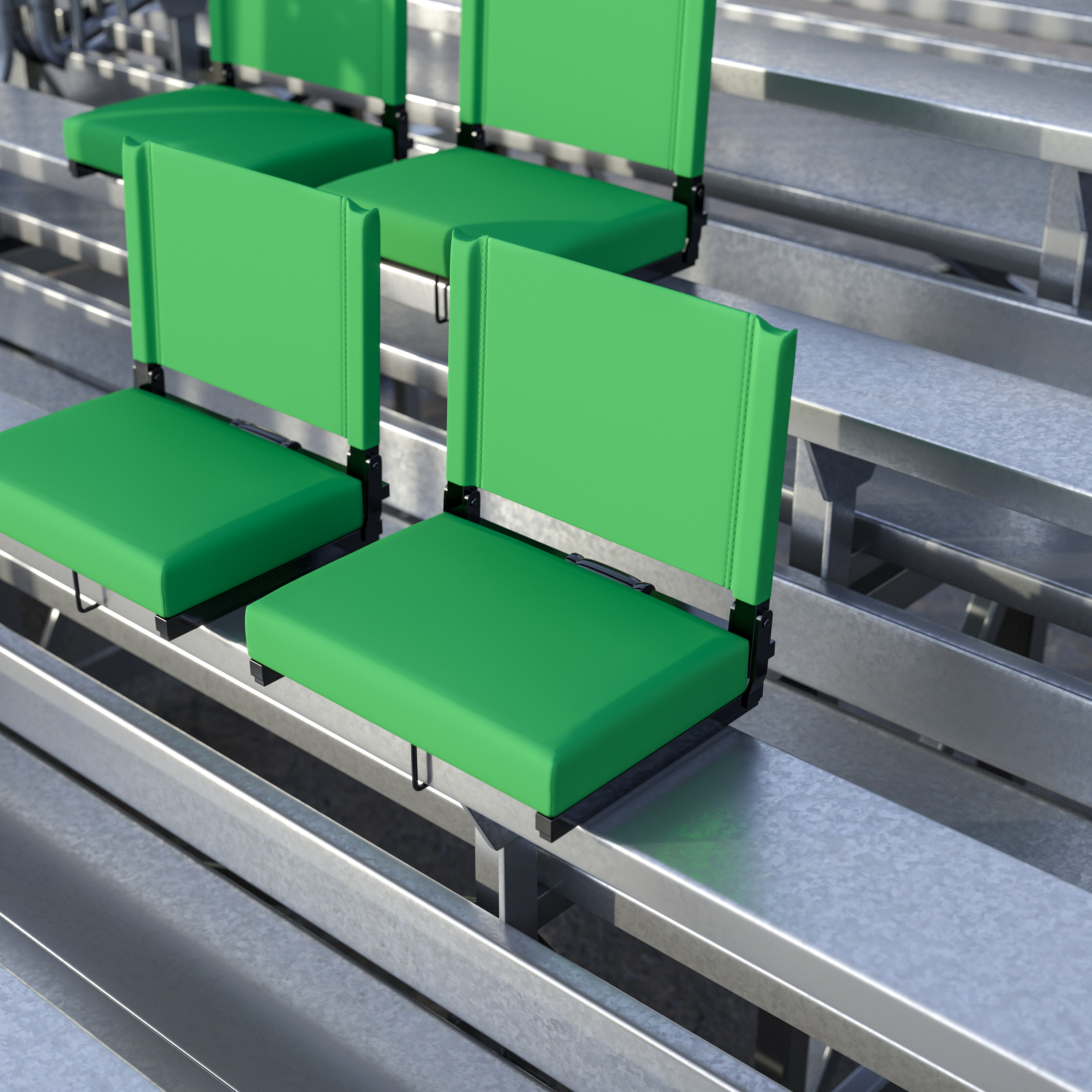 Juego de 2.500 lb. Silla de estadio ligera clasificada con asiento ultra acolchado, azul marino... - Imagen 114 de 175