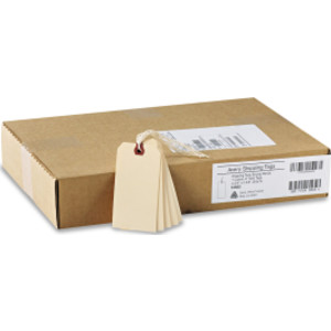 Manila Price Tags with String, 4-3/4" x 2-3/8", 1,000 Pack