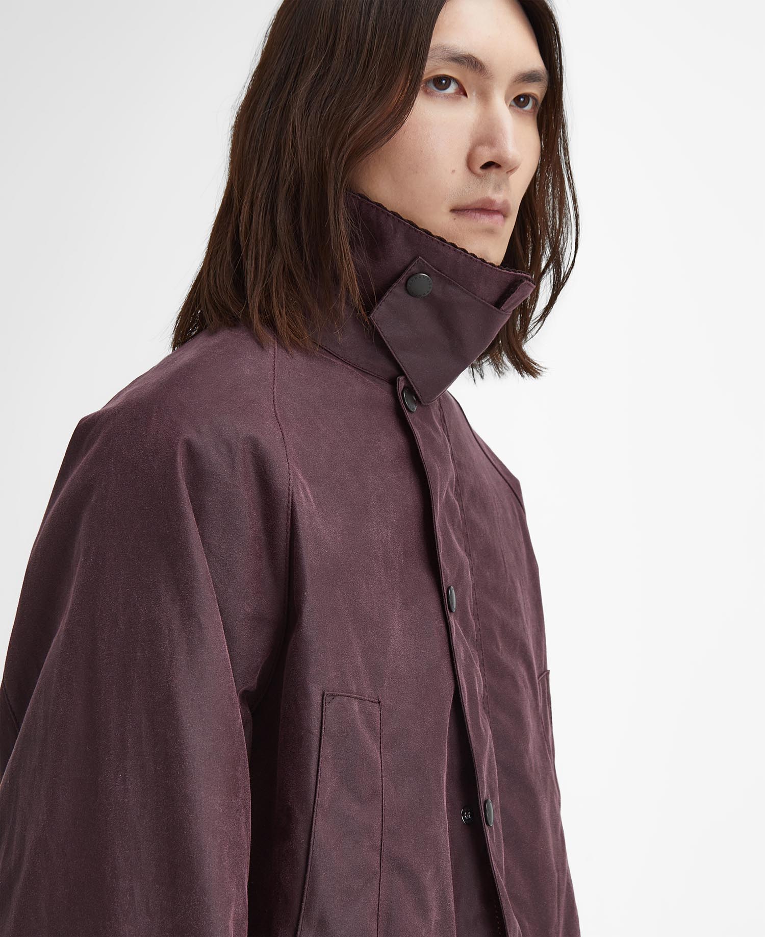 Oversized Bedale Waxed Jacket image number 4