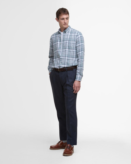 Bridport Linen Tailored Long-Sleeved Shirt