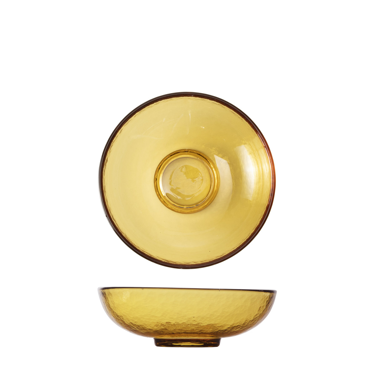 Nivo Amber Glass Bowl 5.8", 13.2oz