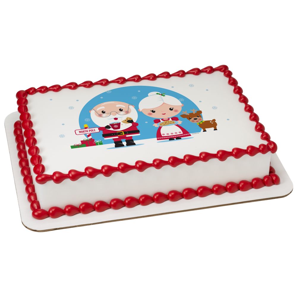 Image Cake Mr. and Mrs. Claus
