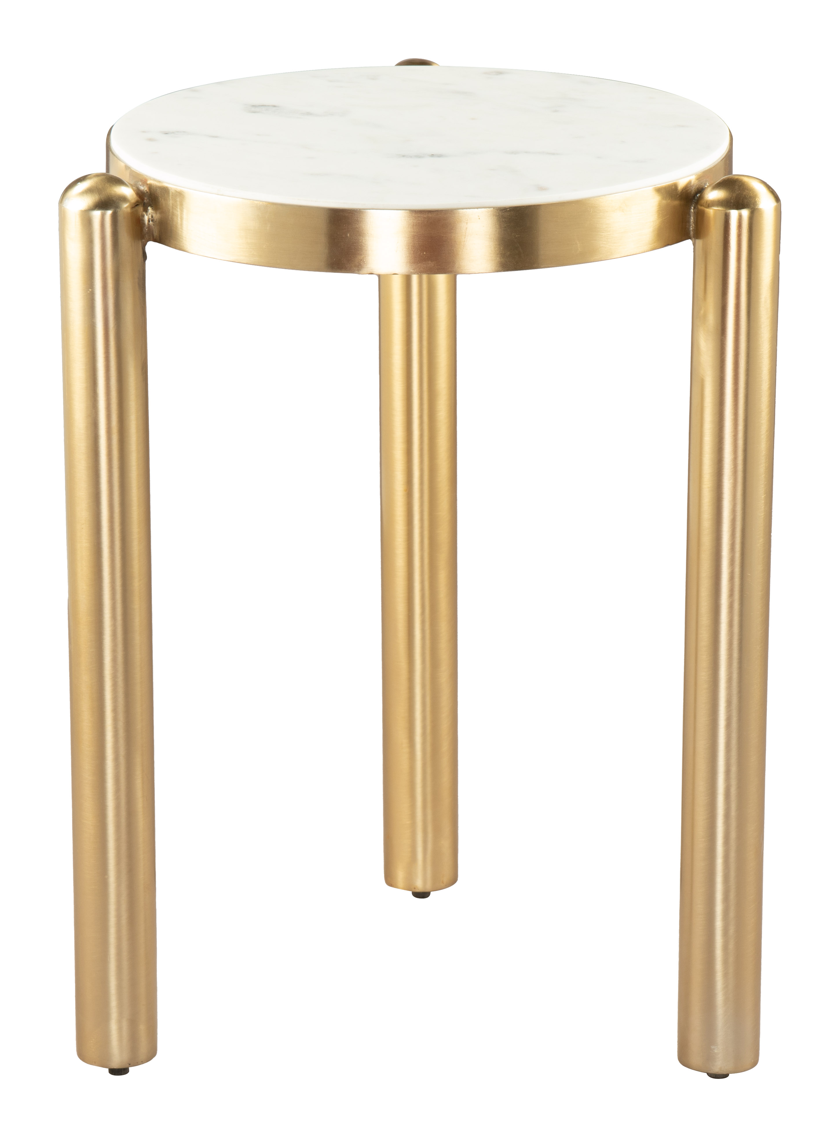 Noan Side Table White & Gold product image