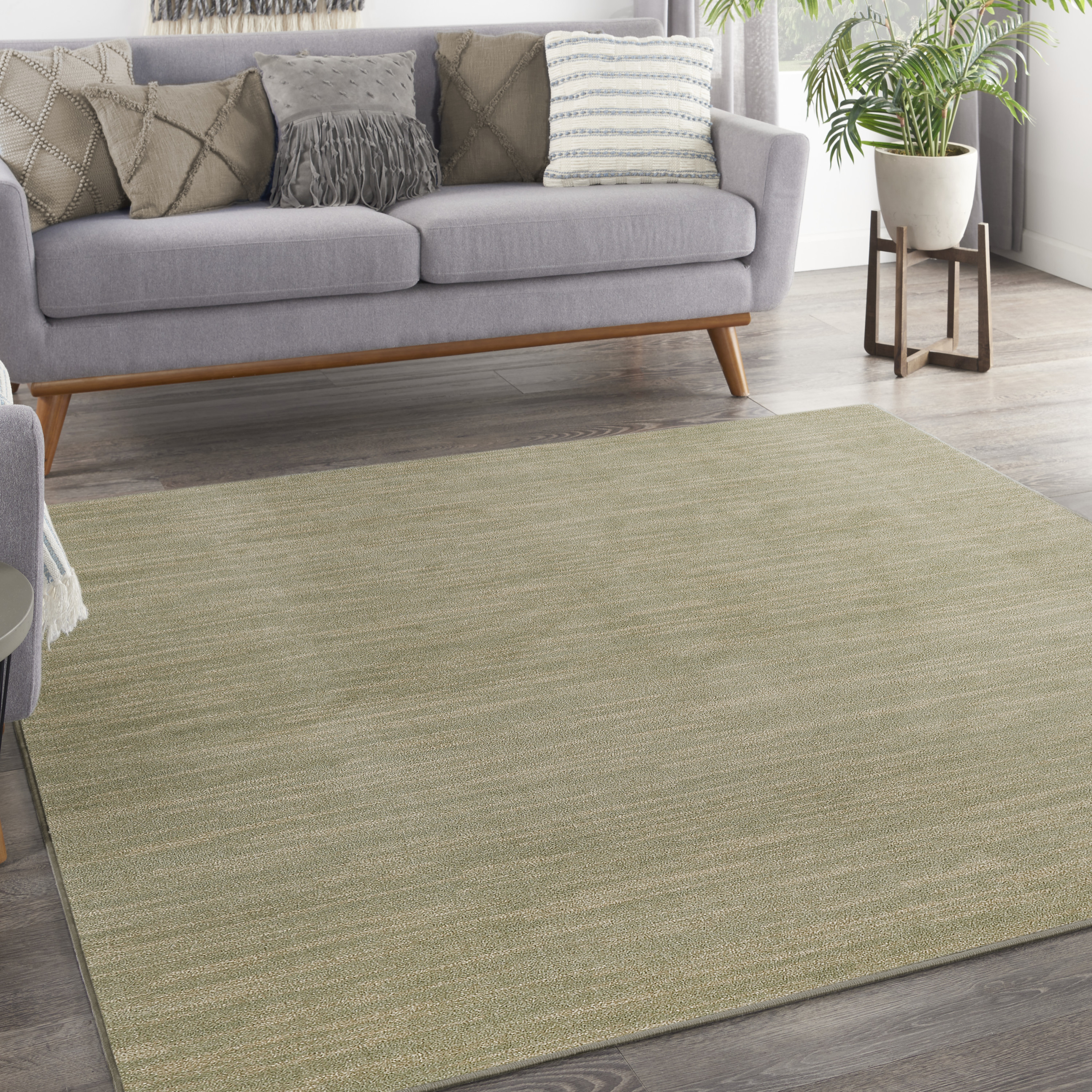 Nourison Nourison Essentials 7' x Square Green Gold Outdoor Rug