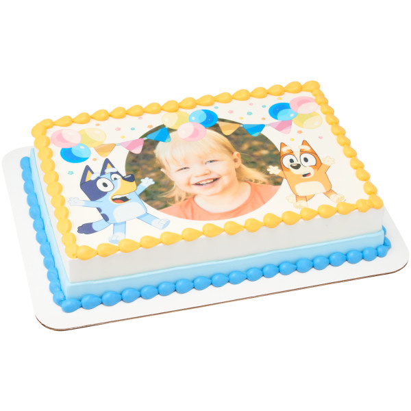 Bluey Party Fun PhotoCake® Edible Image® Frame