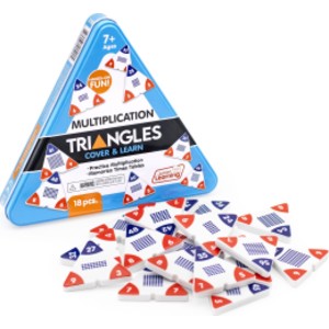 Multiplication Triangles Math Practice Set, 18 Pieces