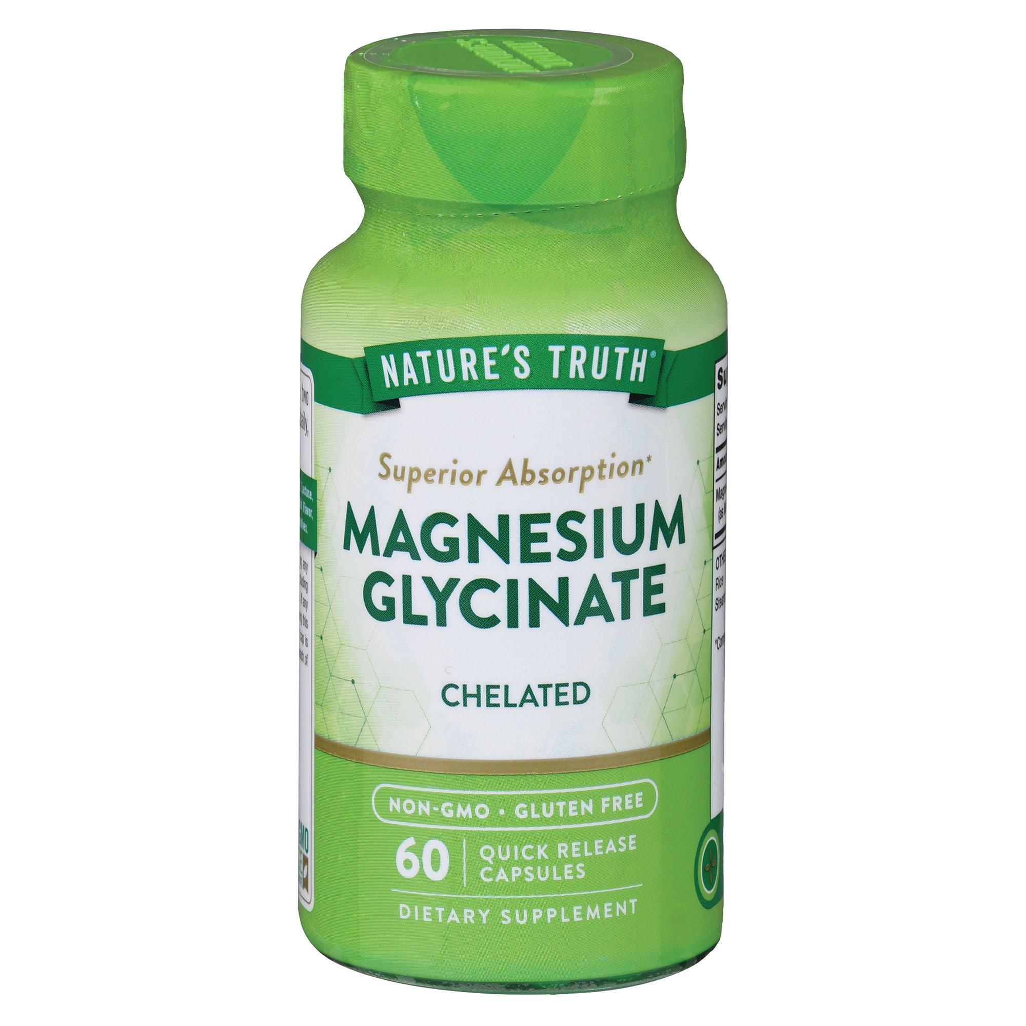 Nature's Truth Magnesium Glycinate Chelated Quick Release Capsules