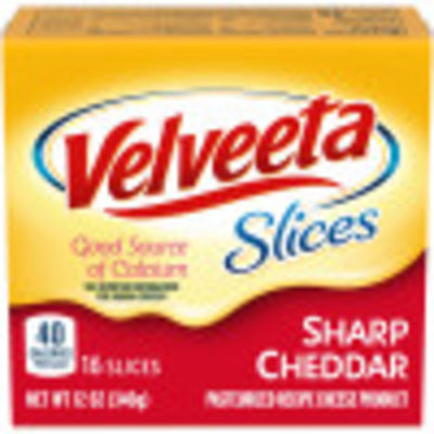 Velveeta Slices Sharp Cheddar Cheese, 16 ct Pack